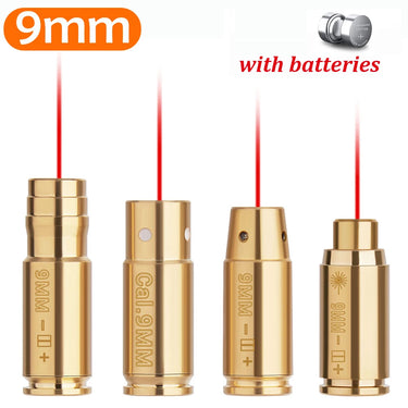 Red Dot Laser Brass Boresighter – Multi-Caliber Precision Zero Tool